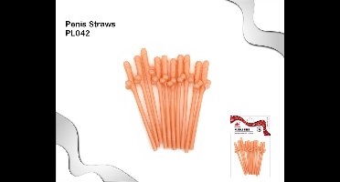 Kinky pleasure penis rietjes - 10 stuks - voor een supergeile party