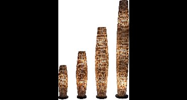 Staande lamp Handgemaakte Design Tafellamp woonkamer slaapkamer Cone Cubes gold capiz parelmoer schelp 100 cm