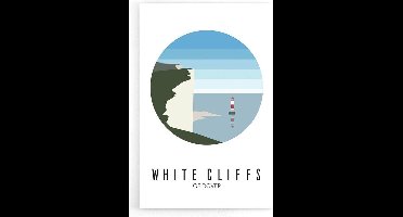 Walljar - White Cliffs Of Dover United Kingdom Day III - Muurdecoratie - Poster