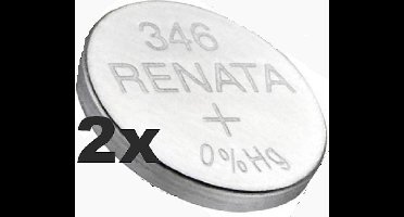 Renata 346/SR712SW zilveroxide horloge batterij 2 (twee) stuks