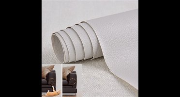 Zelfklevende leren patch, imitatieleer, reparatieset voor meubels, banken, autostoelen, tassen, leerreparatie en -renovatie, koffiekleur, 30 x 137 cm