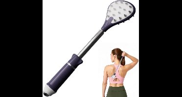 Paars rugkrabber voor volwassenen | Verlichting van rugjeuk | Uitschuifbare krabber voor mannen en vrouwen | Draagbaar en lichtgewicht