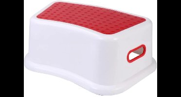 Opstapkrukje – Toiletkrukje – Voetverhoger – Opstapje voor Kinderen - Baby Wc Krukje - Rood