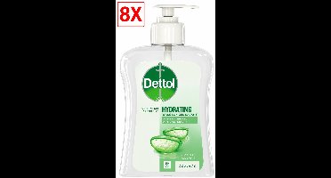 8 x Dettol Handzeep - Antibacterieel - Verzachtend - Aloë Vera - 250 ml