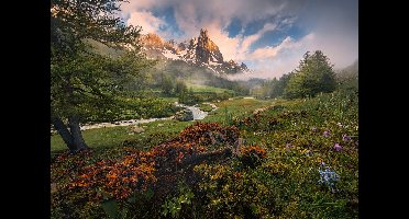 Ravensburger legpuzzel Franse Alpen Vallée de la Clarée 1000 stukjes natuur.