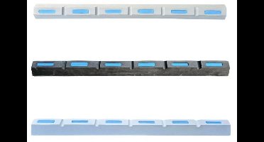 BREG Steigerfender - EVA foam - 100 x 12 x 6 cm - waterdicht - Wit