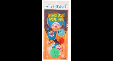 Spirograaf Oranje - Design Ruler Spiral Art - Creatief Tekenspeelgoed - Mandala Liniaal - Tekenset met Tandwielen