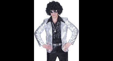 Disco Fever jas zilver heren