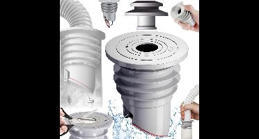 Dichting voor afvoerslang van wasmachine, silicone afdichtpluggen, waterdichte afvoeroplossing voor wasmachines en afvoerslangen