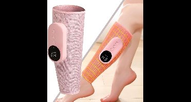 Beenmassageapparaat - met warmte en compressie - Kuitmassageapparaat voor circulatie en pijn met 3 modi - Hulp bij oedeem en spataderen - Cadeaus voor dames en heren - roze
