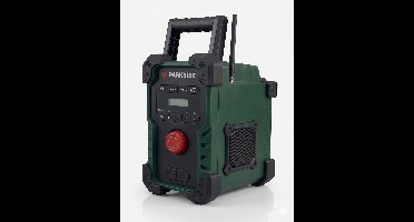 PARKSIDE® Accu-bouwradio 12V/20V zonder accu - Accuduur: 12V (2 Ah) ca. 5 u / 12V (4 Ah) ca. 10 u; 20V (2 Ah) ca. 5 u / 20V (4 Ah) ca. 10 u - Ontvangstmogelijkheden: DAB / DAB+ / FM - Luidspreker: 2x 5 W - Bluetooth® v5.0