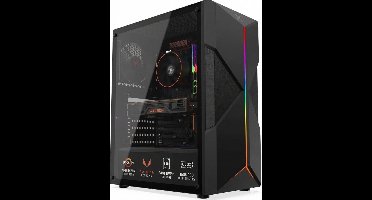 ScreenON GamePC Astral - AMD Ryzen 5 2600X - 16GB RAM - 500GB SSD - Radeon RX 550 - WiFi & Bluetooth - Windows 11 Pro