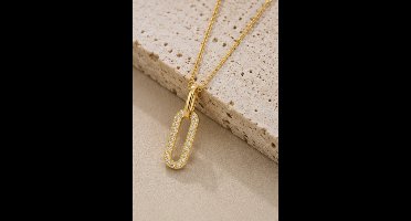 Luxe ketting - verguld - Stijlvolle ketting - Roestvrijstalen -Cadeau Voor Vrouwen- cadeau -Valentijn - Liefde - Verrassing