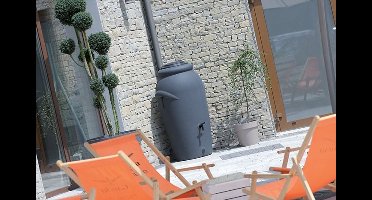 Regenton antraciet SLIMFIT - 210 liter