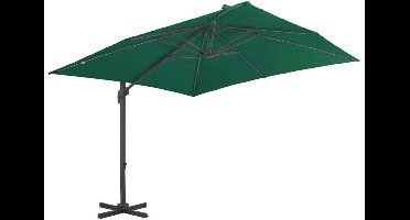 Zwevende Parasol – Hangende Parasol – Luchtige Parasol – Tuinparasol – Aluminium Frame – 300x300 Cm – Kantelbaar & Draaibaar
