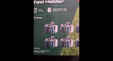 Parkside Tuin gereedschap houder - 6 stuks - Draagvermogen per houder max 1.5 kg