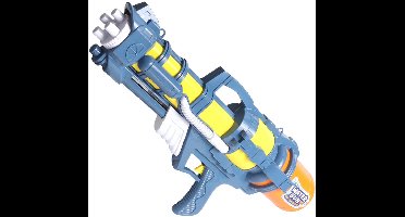Waterpistool 62cm XL - 1300ml Grote Tank & 7m Schietbereik - Water Pistool- Watergeweer - Super Soaker - Duurzaam Waterspeelgoed voor Strand & Tuin - Buitenspeelgoed voor Kinderen & Volwassenen - 62*26*14cm - Blauw, Geel