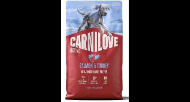 Carnilov Active Dog Dry Made with Salmon & Turkey for Junior Large Breeds 4 kg