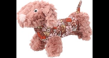 FLAMINGO - SPEELGOED ROZETTE HOND OUDROZE 11x35x18CM