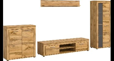 Jam wandkast J13 systeem eiken decor.