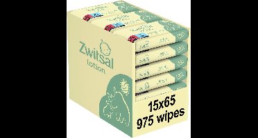 Zwitsal - Billendoekjes - Lotion - 975 doekjes (15x65) - Voordeelverpakking