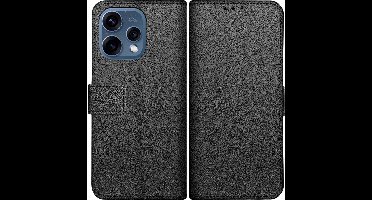 Just in Case hoesje geschikt voor Oppo Reno15 Hoesje met Pasjeshouder - Bookcase Classic - Zwart