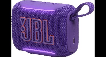 JBL Go 5 - Draadloze Bluetooth Mini Speaker – Voor Onderweg en Thuis – Sfeerverlichting - Draadloos Muziek Box – Boxje - 10 uur - IP68 - Waterdicht - Paars