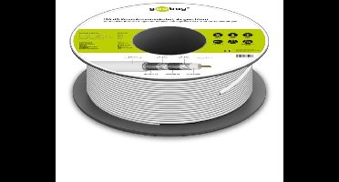 Goobay 120 dB SAT Coaxial Cable, 4x Shielded, CCS