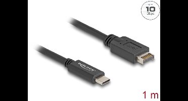 Delock USB 10 Gbps Cable USB Type-E Key A 20 pin male to USB Type-C™ male 1 m