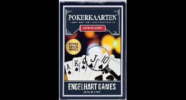 Pokerkaarten – Grote Index – Speelkaarten in Kartonnen Doosje – Poker Deck – Kaartspel voor Poker en Gezelschapsspellen – Engelhart