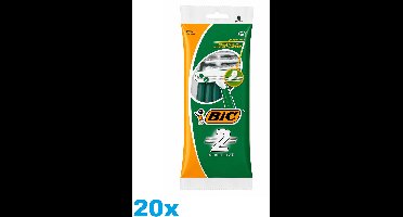 BIC Sensitive Wegwerp Scheermesjes Green – 2 Messen – 20 x 5 Stuks – 100 Scheermesjes