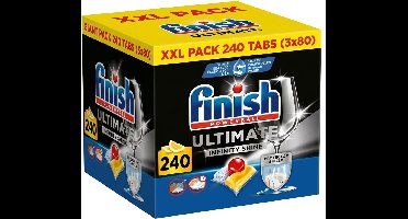 Finish Ultimate Infinity Shine Citroen Vaatwastabletten - 3 x 80 = 240 capsules - Voordeelverpakking