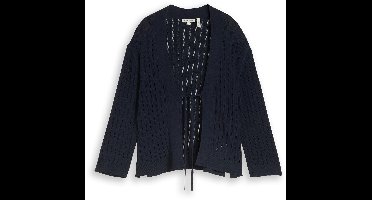 Tom Tailor - Vest met strikdetail - Maat S - sky captain blue