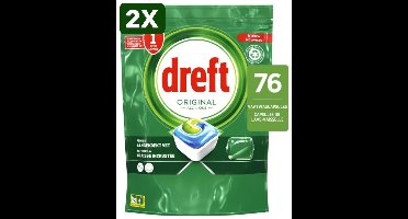 2 x Dreft Original - All In One - Vaatwascapsules - 76 Afwasbeurten