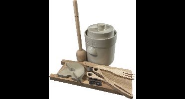 Startpakket fermenteren 2 liter (Creme-Modern) - Kimchi potje - zuurkoolpot