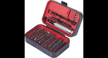 TOOLCRAFT TO-9407052 Bitset 150-delig Kruiskop Phillips, Kruiskop Pozidriv, Dop (zeskant), Zeskant, Tri-Wing, T-profiel