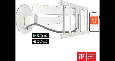 Vogel's SIGNATURE TVM 7675 | Elektrische tv-beugel | 40-77" | max 35kg | VESA 600x400 | Wit