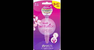 Wilkinson Sword - Xtreme 3 - My Intuition - Comfort - Cherry Blossom - Wegwerpscheermesje - 4 Stuks