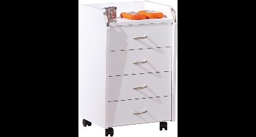 DailySupplies® Ladenkastje - Ladeblok Bureau Organizer - Archiefkast - Wit