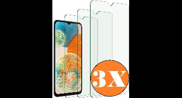 Screenprotector geschikt voor Samsung A23 5G - gehard glas Tempered Glass - 3 Stuks