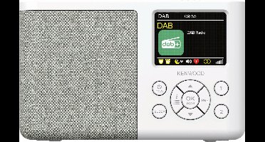 Kenwood CR-M33DAB DAB+ Radio - Interne accu - Wit