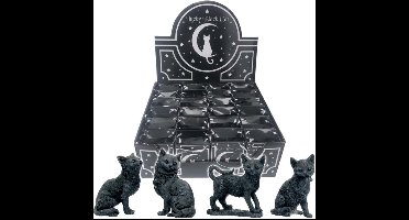Lucky Black Cats Figuur 9cm (Display van 24)