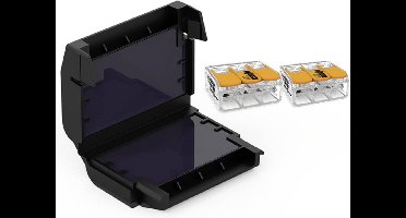 CellPack 410361 EASY-PROTECT/623 Gelbox voor verbindingsklemmen Flexibel: 0.5-6 mm² Massief: 0.5-6 mm² 1 stuk(s) Zwart