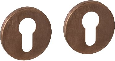 Intersteel Cilinderrozetten verdekt ø52x6mm PVD brons