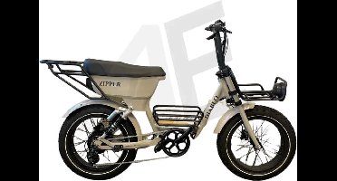 Diablo Zipper Fatbike - 7 Shimano versnellingen - achtervering - Fashion Grey