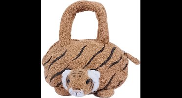 PIA Soft Toys - Pluche Tijger handtas - 22 cm