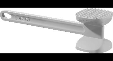 HENDI Dubbelzijdige vleeshamer XL – aluminium – 300x80 mm – lichtgrijs