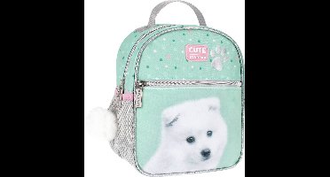 Kinderrugzak Doggy -rugzak met hondenprint en pluche bal