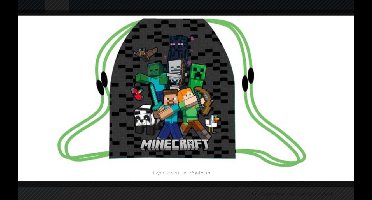 Minecraft: Gym- zwemtas 35x46cm, Mine craft tas, Gymtas, Zwemtas, Minecraft, Rugzak