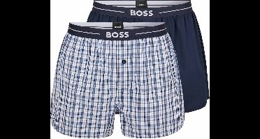 BOSS - Boxershorts 2-Pack Navy - Heren - Maat XXL - Regular-fit